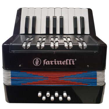 Acordeon Infantil Farinelli 8 Bajos 17 Teclas Negro, Acjrfne